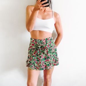 SOLD NWT Zara Tie-Waisted Skorts